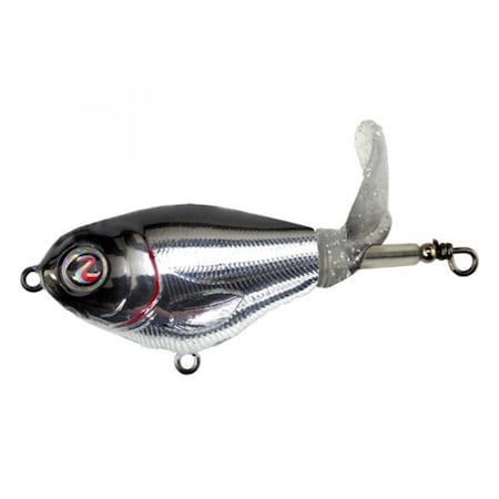 River2Sea WPL75-44 75 mm Whopper Plopper 44 Chrome & Black Fishing Lure WPL75/44